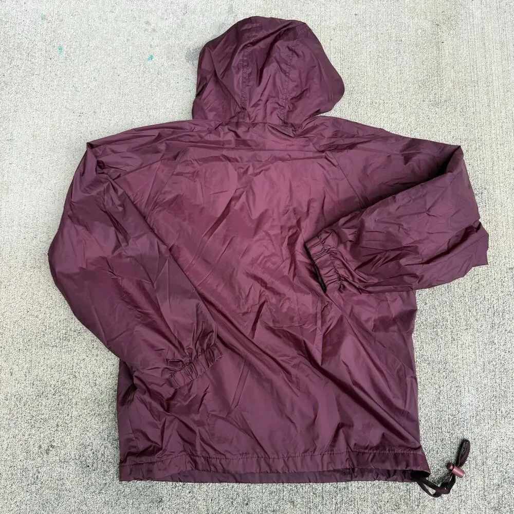 Vintage Windbreaker Youth XL Maroon AGGIES Hooded Nylon Pullover